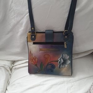 Anuschka Leather Cross Body Handbag